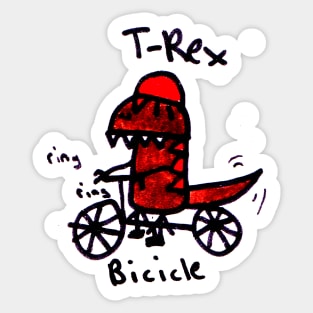 Bicicle T-Rex Sticker